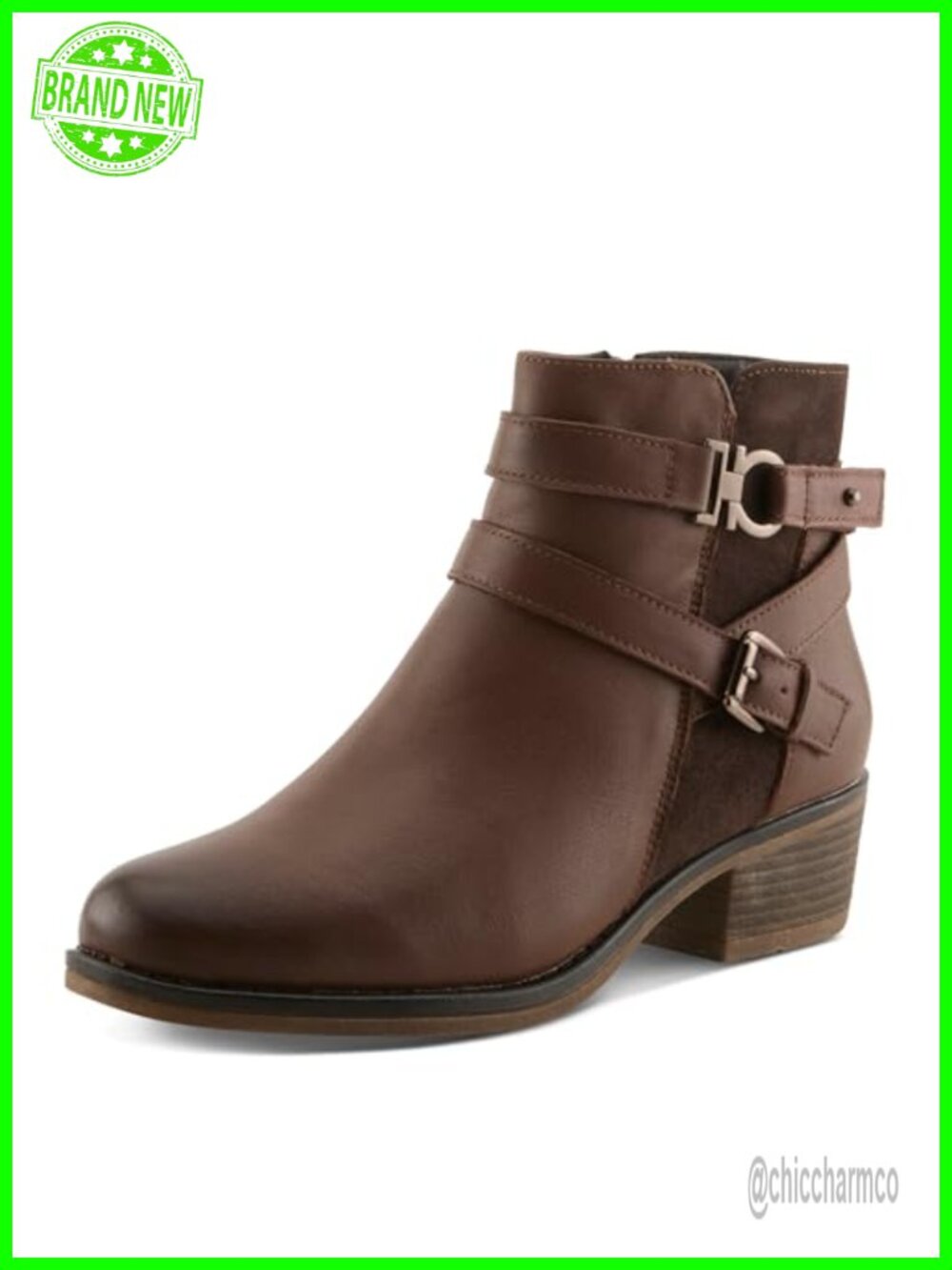 Spring Step Kochela Leather Suede Ankle Bootie Women's